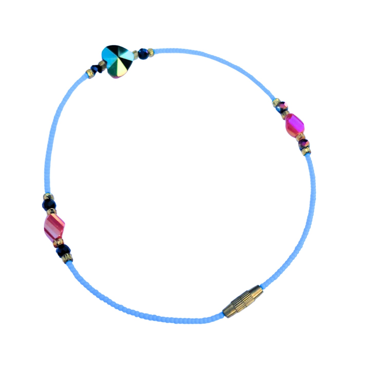 Blue with Heart Design