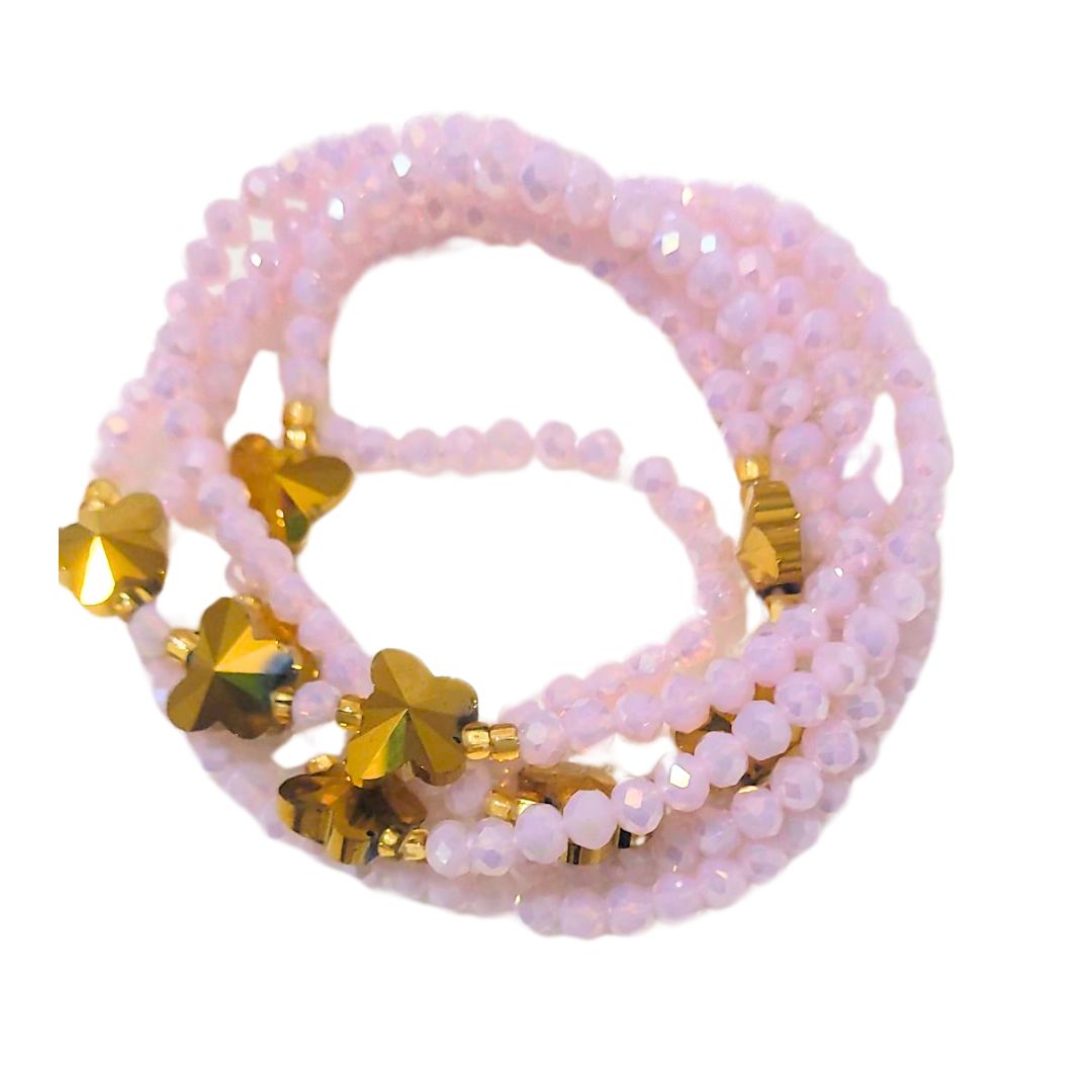 light pink waist beads