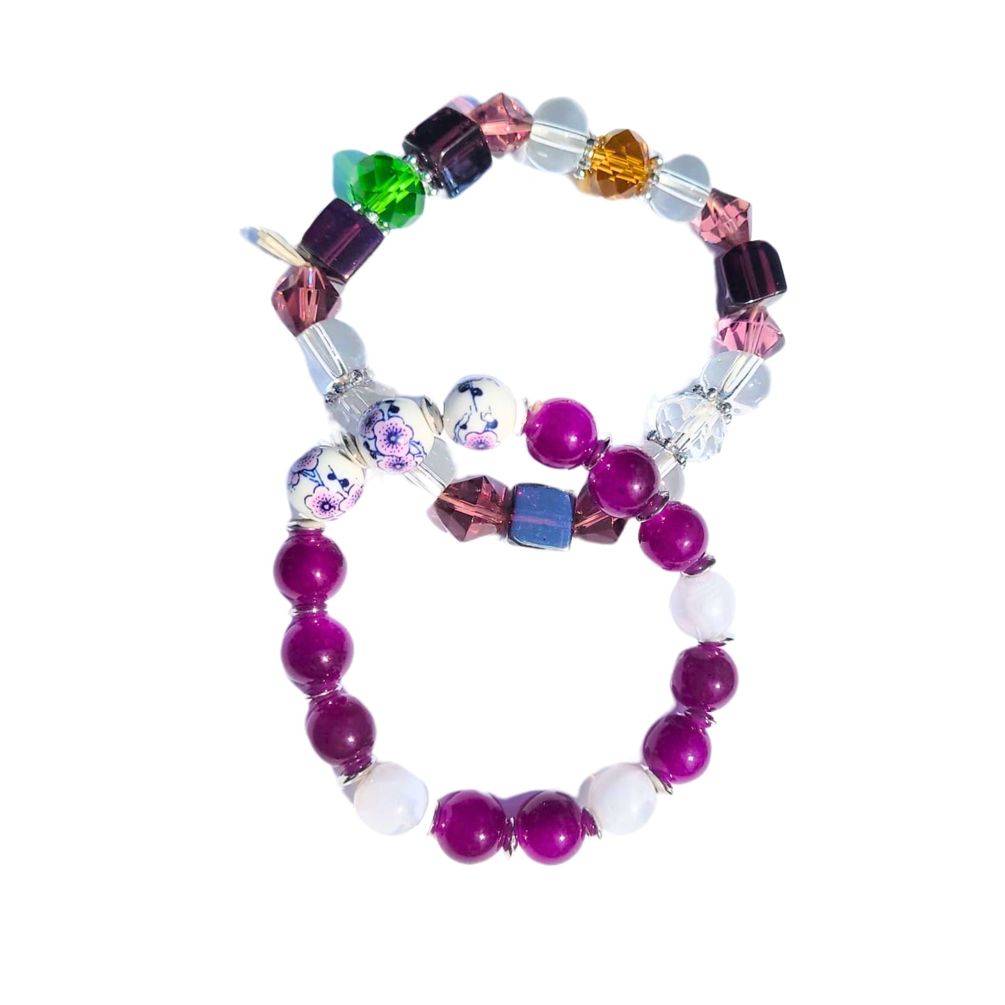 Mixed purple bracelet