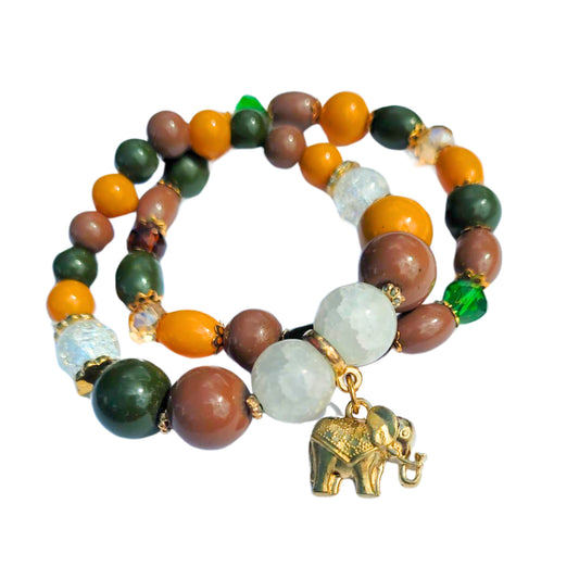 African Beaded Bracelet | Mixed Colors