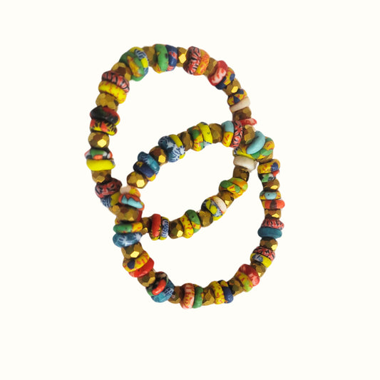 African Beaded Bracelet | Royal Colors