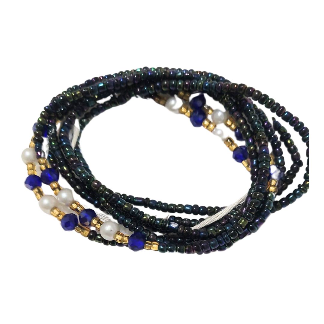 Waist Beads / African Hip Chain - Black