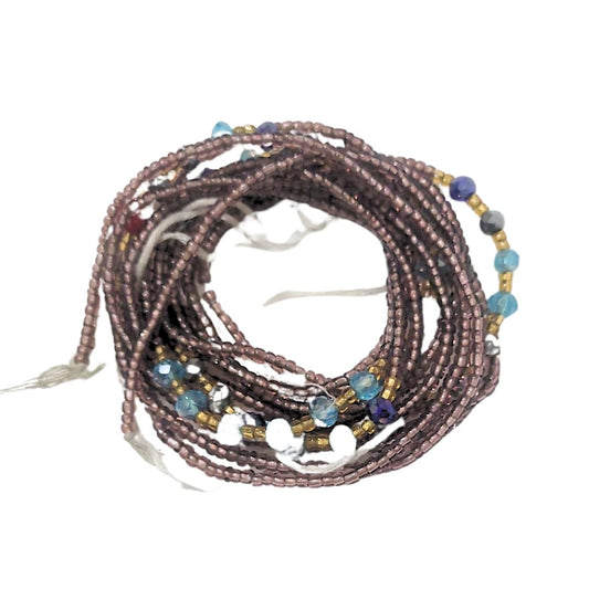 Waist Beads / African Hip Chain - Brown