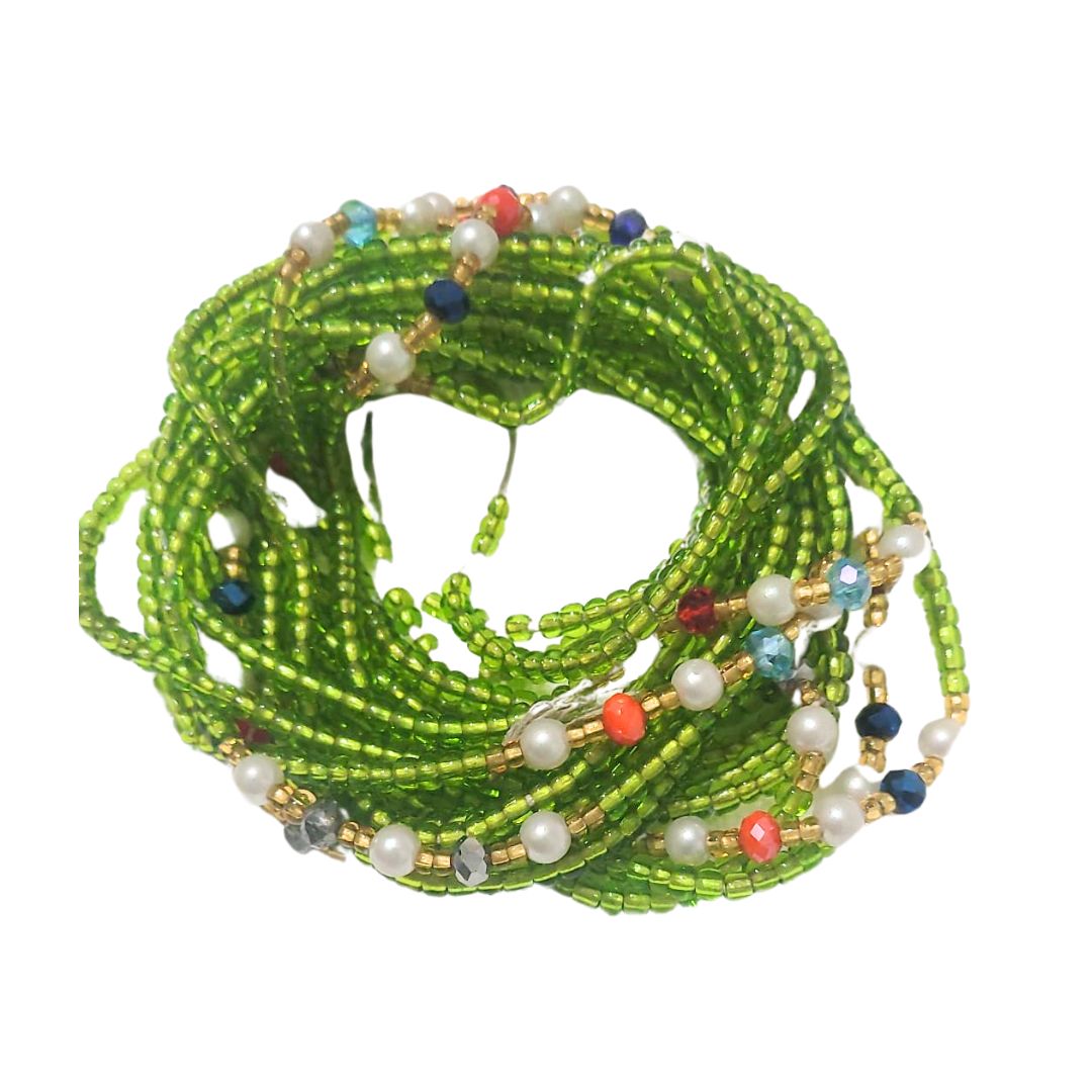 Waist Beads / African Hip Chain - Green