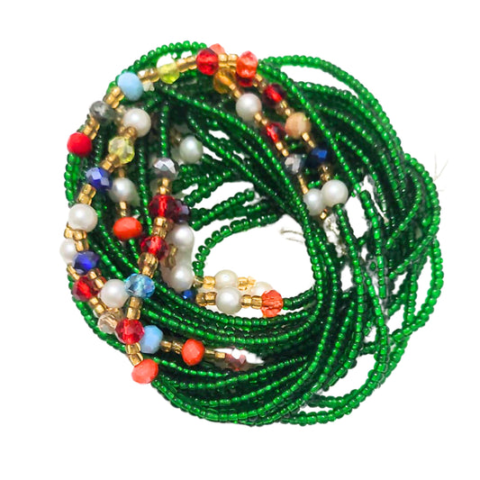 Waist Beads / African Hip Chain - Green