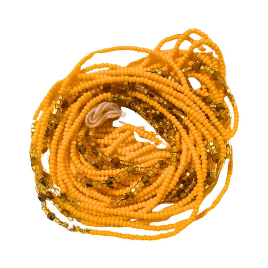 Waist Beads / African Hip Chain - Orange